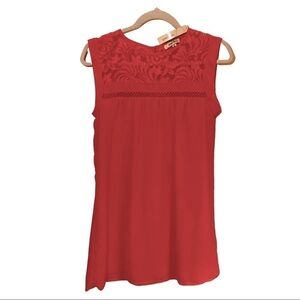 NWT Speechless Lined Pink Dress with Embroidered Lace Chest Size XS
